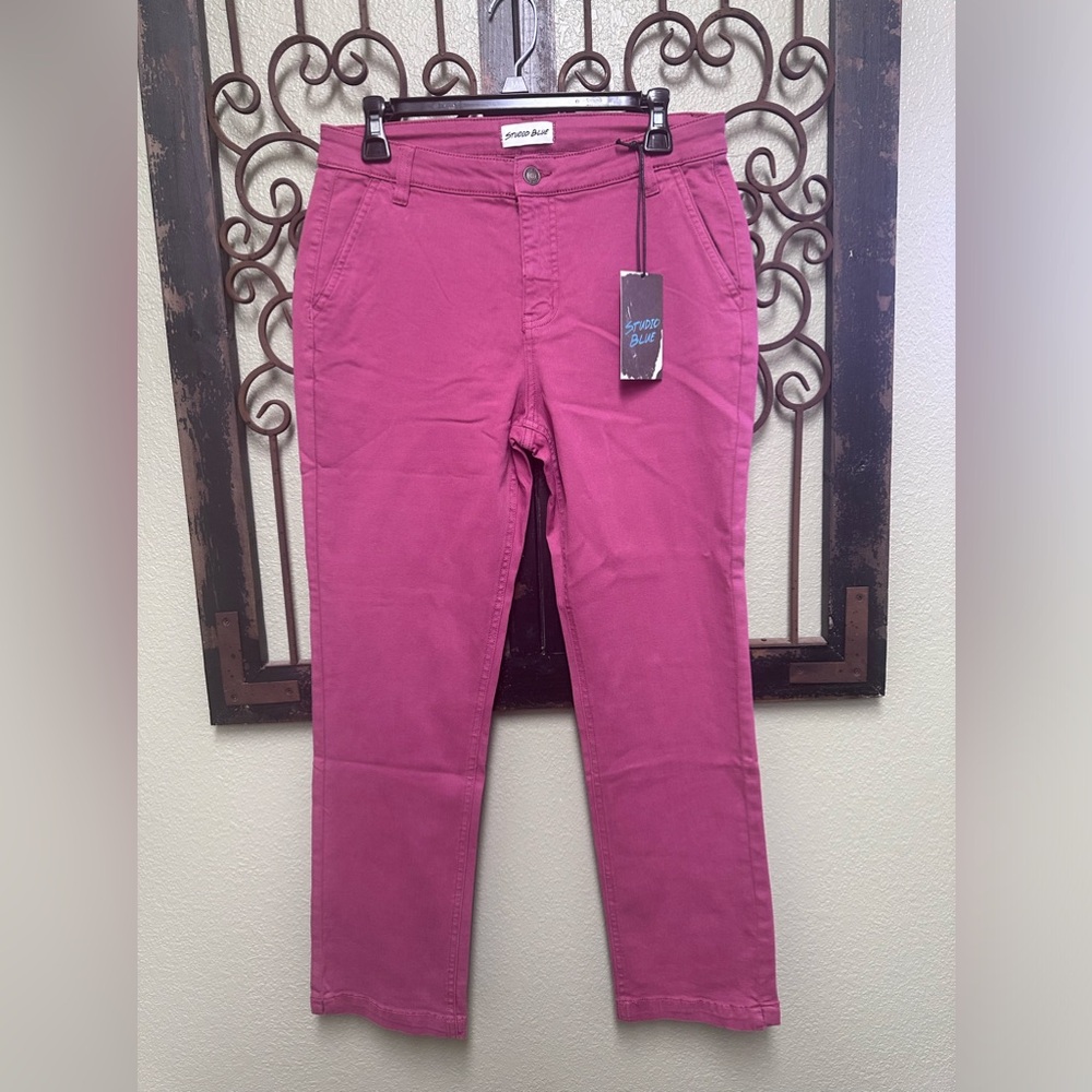 Studio Blue mauvewood straight leg jeans